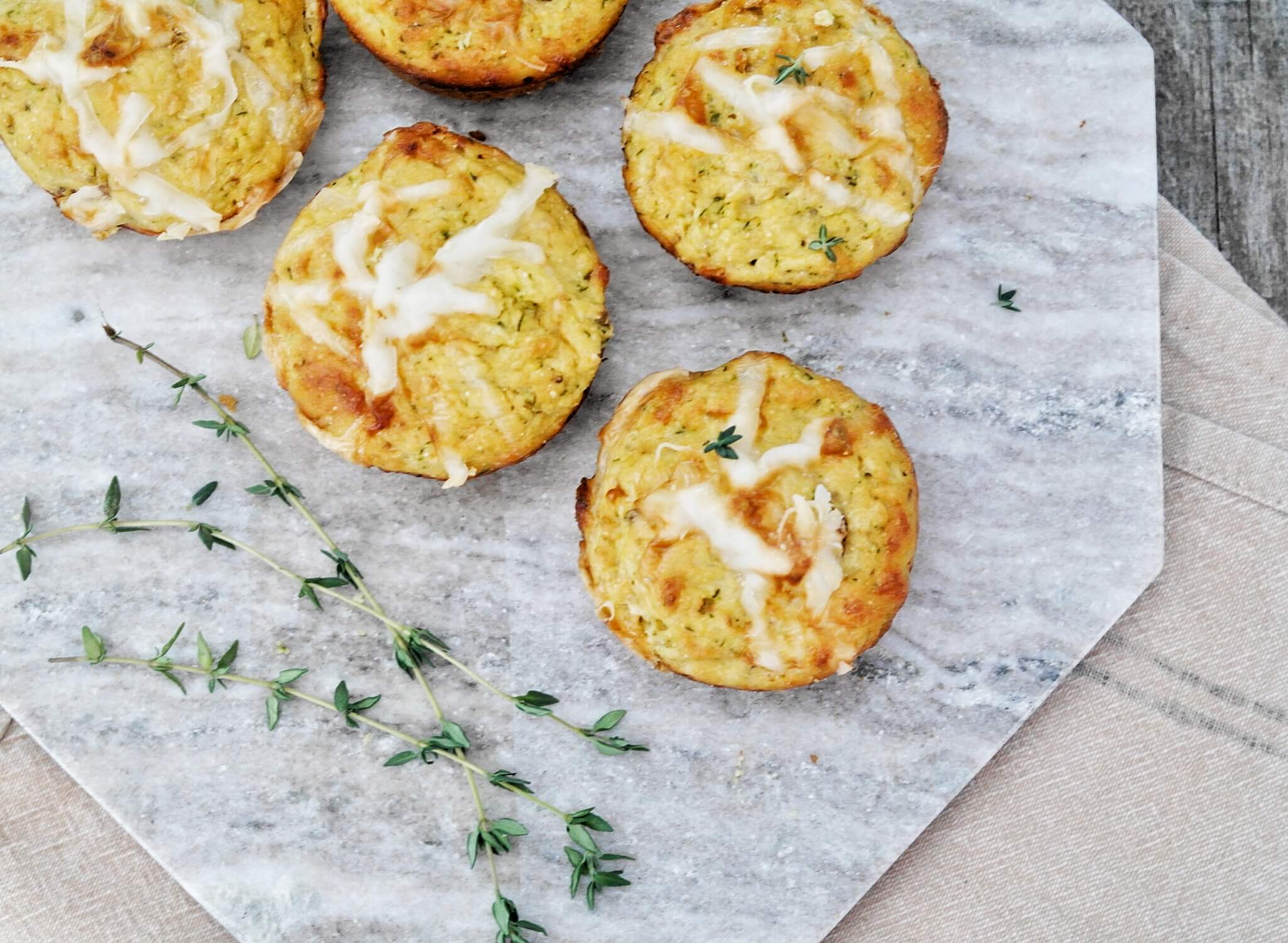 Muffin salé au jambon, fromage et thym FD Fitness consultant