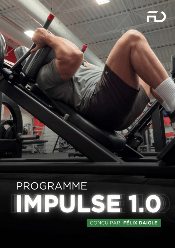 Cover programme impulse 1.0 Felix Daigle
